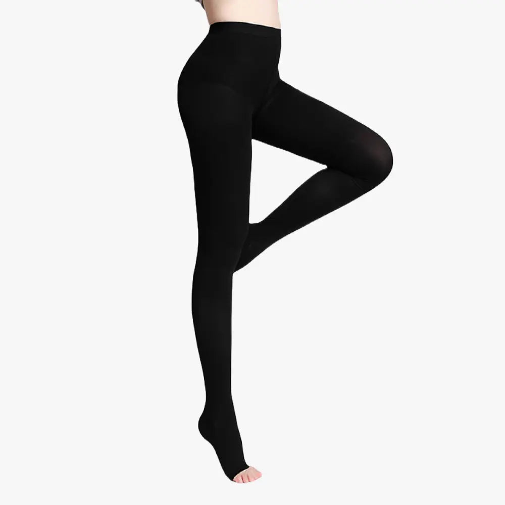 Collants de contention semi-opaques à pieds ouverts classe 2 my contention